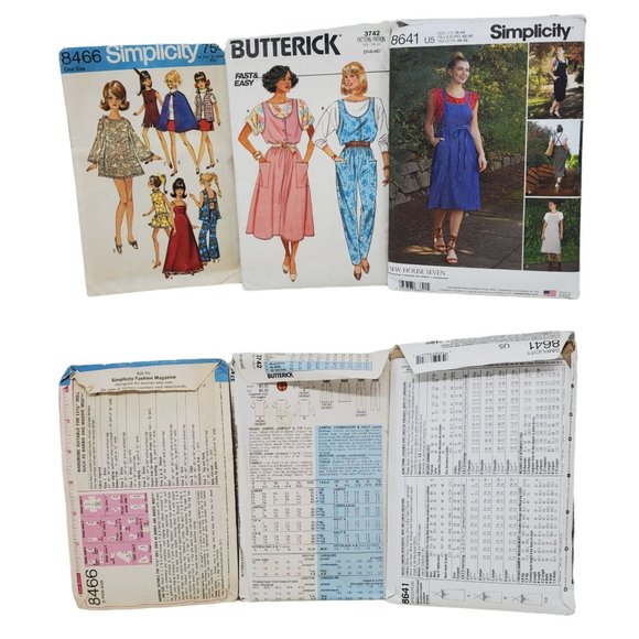 Vtg Sewing Patterns 60's 70's 80s Children Costumes Women Home Decor Dolls Cut - Picture 8 of 13
